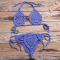 new sexy slight stretch 11-color knit cotton lace-up hollow bikini sets_Black_White_Pink_Red_Yellow_Orange_Sky Blue_Blue