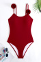 s-xl stylish patchwork padded contrast applique suspender one-piece swimsuit_Black_Red