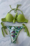 new sexy patchwork padded underwire 5-color flowers printing lace-up bikini sets_Rose Red_Orange_Light Green