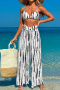 sexy 3 colors padded see through mesh pants three-piece swimsuit_Black