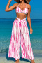 sexy 3 colors padded see through mesh pants three-piece swimsuit_Black_Magenta