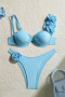 new sexy patchwork applique 5-color underwire padded bikini sets_Pink_Yellow_Sky Blue