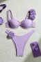 new sexy patchwork applique 5-color underwire padded bikini sets_Pink_Yellow_Sky Blue_Light Purple