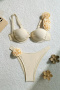 new sexy patchwork applique 5-color underwire padded bikini sets_Pink_Yellow_Sky Blue_Light Purple_Beige