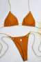 new sexy patchwork 9-color padded lace-up halterneck triangle bikini sets_Black_White_Pink_Red_Orange_Aqua Green_Sea Blue_Purple_Brown