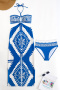 bohemian style geometric fixed printing padded tankini sets with one size skirts_Black_Green_Blue