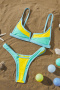 new sexy contrast 9-color padded suspender bikini sets_Pink_Red_Yellow_Orange_Light Green_Aqua Green