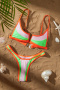 new sexy contrast 9-color padded suspender bikini sets_Pink_Red_Yellow_Orange_Light Green