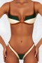 new sexy contrast 9-color padded suspender bikini sets_Pink_Red_Yellow_Orange_Light Green_Aqua Green_Sea Blue_Beige