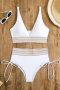 new contrast patchwork 5-color padded high-waist tankini sets_Black_White