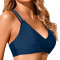 sexy plus size 7 colors padded backless lace-up bikini top_Black_White_Red_Magenta_Light Green_Dark Blue