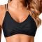 sexy plus size 7 colors padded backless lace-up bikini top_Black