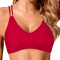 sexy plus size 7 colors padded backless lace-up bikini top_Black_White_Red