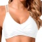 sexy plus size 7 colors padded backless lace-up bikini top_Black_White
