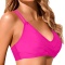 sexy plus size 7 colors padded backless lace-up bikini top_Black_White_Red_Magenta