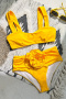 new patchwork 5-color 3d flowers padded suspender tankini sets_Black_Rose Red_Magenta_Yellow