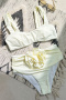 new patchwork 5-color 3d flowers padded suspender tankini sets_Black_Rose Red_Magenta_Yellow_Beige