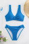stylish 8 colors textured padded tankini set_Pink_Magenta_Yellow_Light Green_Green_Blue