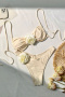 beach 3d flower decor padded two piece set bikini_Black_White_Beige