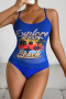 stylish positioning print mesh stitching padded  backless sling tankini set_Black_White_Red_Yellow_Orange_Green_Blue