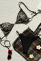 xs-l sexy 3 colors leopard printing padded bikini set_Black