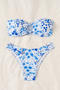 sexy floral printing 4 colors padded hollow bandeau bikini set_Pink_Magenta_Sky Blue