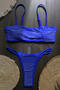 sexy 6 colors rhinestone decor removable padding backless sling bikini set_Black_White_Pink_Red_Blue