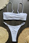 sexy 6 colors rhinestone decor removable padding backless sling bikini set_Black_White