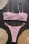 sexy 6 colors rhinestone decor removable padding backless sling bikini set_Black_White_Pink