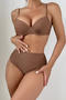sexy 4 colors padded underwire high waist backless sling bikini set_Black_Pink_Yellow_Light Purple_Brown