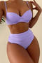 sexy 4 colors padded underwire high waist backless sling bikini set_Black_Pink_Yellow_Light Purple