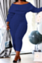 xl-5xl autumn new solid color stretch off-shoulder ruffle stylish jumpsuit_Black_White_Purple_Blue