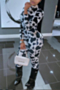 autumn new stylish batch printing plus size stretch zip-up slim casual jumpsuit_Black