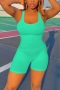 s-2xl plus size summer new stylish 12 colors stretch solid color sleeveless ribbed knitted casual playsuit_Black_White_Dark Green_Red_Sky Blue_Dark Blue_Brown_Pink_Orange_Yellow_Gray_Green