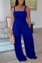s-2xl summer new plus size 7 colors solid color stretch backless sling pockets smocked stylish jumpsuit_Black_White_Light Green_Dark Green_Blue