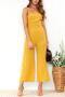 stylish 5 colors non-stretch sling zip-up wide-leg jumpsuit_Black_Rose Red_Yellow