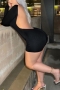sexy slight stretch simple slim backless playsuit_Black