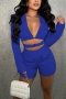 sexy plus size non-stretch solid color hollow zip-up slim playsuit_Black_White_Red_Blue