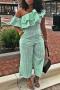 stylish plus size non-stretch 5-colors striped printed jumpsuit_Black_Red_Yellow_Aqua Green