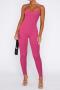 plus size sexy 9 color solid color high stretch ribbed knit slim jumpsuit_Black_White_Pink_Magenta