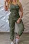 sexy plus size non-stretch 7 colors solid color sling jumpsuit_Black_Gray_Pink_Red_Yellow_Green