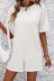 sexy slight stretch simple solid color loose backless playsuit_Black_White
