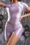 sexy stretch 8 colors slim solid color playsuit(size run small,no waist chain)_Black_White_Pink_Rose Red_Light Green_Blue_Light Purple