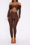 sexy slight stretch 6-colors solid color one-shoulder tight hollow jumpsuit_Black_Pink_Red_Magenta_Brown