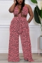xl-5xl summer new plus size 5 colors allover batch printing high stretch halter-neck lace-up wide-leg pockets stylish pants sets_Black_White_Purple_Pink