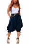 stylish plus size slight stretch vest with pocket harlan shorts set(no belt)_Rose Red_Yellow_Green_Dark Blue