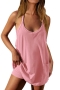 stylish plus size slight stretch dress & shorts set(with lined,new added colors)_Pink