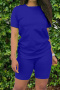 casual plus size slight stretch 13 colors solid color shorts sets_Black_White_Gray_Red_Rose Red_Magenta_Yellow_Orange_Light Green_Green_Sky Blue_Blue