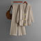 casual stretch metal buttons knitted mid-length cardigan high waist pants set_Black_Rose Red_Haze Blue_Beige_Khaki 