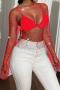 summer solid color rhinestone round neck sexy no lining loose top_Black_White_Purple_Red